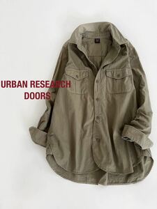 【2点以上で送料無料】URBAN RESEARCH DOORS アーバンリサーチドアーズ ミリタリーシャツ レディース