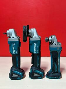 マキタ makita GA404DN / GA408D / GA400D 100mm 充電式ディスクグラインダ / 3個　/動作未確認/ジャンク品/