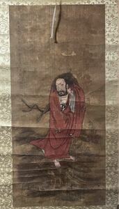 古画 肉筆 絹本 仏画 仏教美術 模写 掛け軸 掛軸 古美術 中国