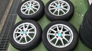 ★☆名古屋発 中古★値下げ【引取りOK】155/65R14 ブリヂストン スタッドレス アイスパートナー2 2019年 6.5mm アルミ 4.5Jx14 4/100 +43