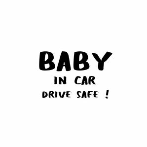 ベビーインカー　カーサイン　Baby Kids in car シンプル 車 ステッカー キッズインカー