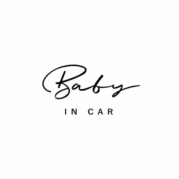 M-030 キッズインカー　ステッカー　シンプル　お洒落　Baby in car カッティングステッカー　Kids in car