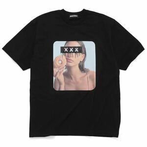 『新品』GOD SELECTION XXX★ ヘイリー・ビーバー Tシャツ★Lサイズ★黒 ブラック★ ジャスティン・ビーバー Hailey Bieber