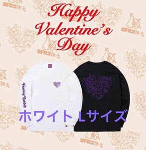 『新品』FR2撫子★バレンタイン限定 Rabbits Heart ロンT 長袖 Tシャツ★Lサイズ★白 ホワイト★京都限定 FR2 梅 京都 撫子 月桃 柳 doko