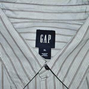 即決【GAP】ギャップ 長袖 ストライプシャツ XL オールドギャップ 古着良品の画像7