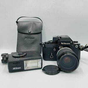 ニコン Nikon F2 フィルムカメラ レンズセット Zoom NIKKOR 43-86mm 1:3.5 ストロボSB-2 ☆1円スタート