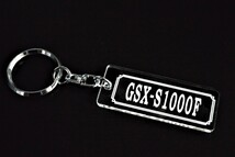 AA-104 GSX-S1000F アクリ ル製 クリア 2重リング キーホルダ ― カスタム パーツ シート ミラ ー カウル 外装 等のアクセサリーに_画像2