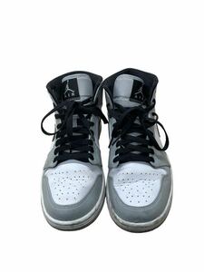 【現状品】AIR JORDAN 1 エアジョーダン　スニーカー　グレー　25.5cm NIKE ナイキ（YTKーHD-103）