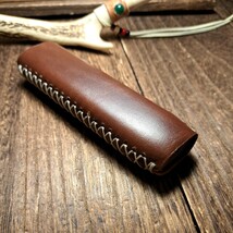 【革族工房】ヴィンテージ調◆◆handmade◆ 【iQOS ILUMA ONE】アイコス イルマ ワン レザー保護ケース◆本革_画像7