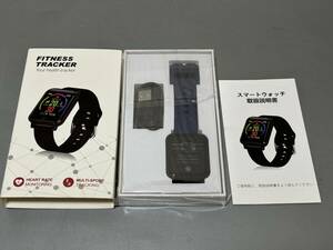 d1137◆未開封新品◆ fitness tracker スマートウォッチ　ブルー