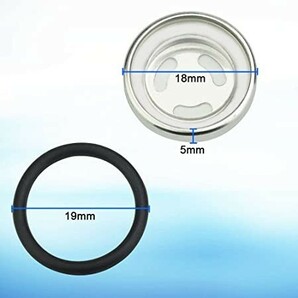 COOLBOTANG ブレーキフルード確認窓 5個セット 18mm マスターシリンダー 高品質 サイトグラス ブレーキフルード サイトミラーガスケットの画像4