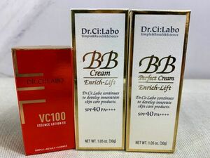 ◇#214 ●未開封● 基礎化粧品 ドクターシーラボ 3点まとめ　BBクリーム エンリッチ 30g×2点、ビタミンＣ 化粧水 28ml◇