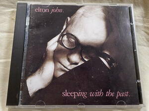 ELTON JOHN - SLEEPING WITH THE PAST PPD-1048 внутренний первая версия записано в Японии снят с производства 