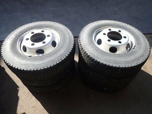 225/80R17.5 TOPY　鉄ホイール　17.5×6.00　135-9ＣＳ　スタッドレスタイヤ6本セット　コンドル等　24021503　