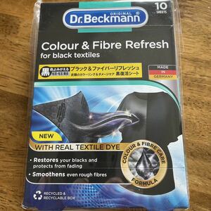 Dr.Beckmann (ドクターベックマン) ブラック＆ファイバーリフレッシュ 黒復活シート 10枚入り 洗濯 洗剤 洗濯用品