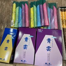 新品 未使用 中古 まとめて セット 保管品 9箱 おまけ お線香 桐箱入り 高級線香 お香 御香 バラ 大量 日本香堂 宇野千代 松栄堂 五色香 他_画像8