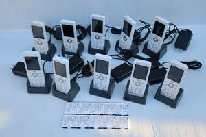 E7079 Y [10 pcs. set ]NEC Carrity-NW cordless telephone machine PS8D-NW / CBG-018308-001 battery & PS8D-NW CHG with charger ./2016 year made 