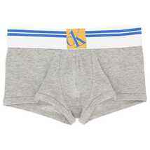 CALVIN KLEINカルバンクライン CK one Sock Cotton TRUNK ローライズボクサーパンツ 前閉じ メンズ NB2286 ミドルグレー 海外M(日本L)_画像1