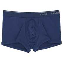 CALVIN KLEINカルバンクライン CK one Micro LOW RISE TRUNK マイクロ ローライズ ボクサーパンツ 前閉じ NB2225 ネイビー 海外M(日本L)_画像1