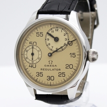 【OH済み!!】オメガ(OMEGA)レギュレーター【希少!!】クリームダイアル アンティーク手巻きメンズ腕時計 1920年代ヴィンテージ 0251_画像1