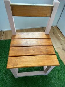 木製　ウッド　チェア　無垢　ナチュラル　DIY 椅子　イス　インテリ家具　ウォールナット　ピンク