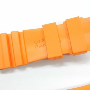 【超美品】OFFICINE PANERAI オフィチーネ パネライ 純正 腕時計用ストラップ 26mm ラバー バンド オレンジ ベルト サブマーシブルの画像5