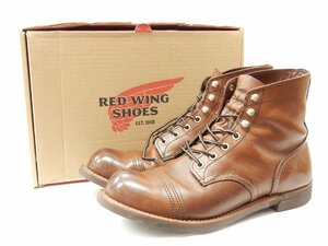 2021年 RED WING/レッドウィング IRON RANGER/アイアン レンジャー ワークブーツ 8111/8D アンバー ビブラム ソール 26.0cm