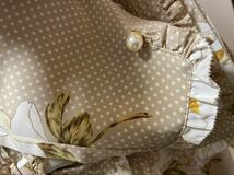 インゲボルグ 花柄ブラウス フレアスカート2点セット ベージュ 上品リボン付き_画像10