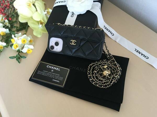 ★正規品★CHANEL★スマホケース ★マトラッセ ★iPhone13用★グレインドラムスキン ★送料込み