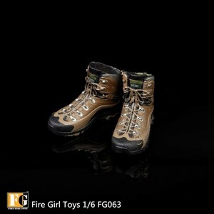 1/6 Fire Girl Toys FG063　フィギュア用靴　1/6サイズ作戦ブーツ　TBLeague/Phicen/ファイセン/JIAOU DOLL