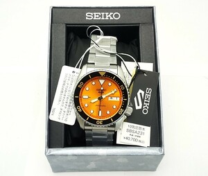 【新品】 時計　SEIKO　SBSA231　4R36-14B0　裏スケ　自動巻　オレンジ　購入 2024年2月7日　メーカー保証およそ1年間　/　セイコー