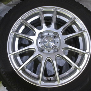 送料無料 社外アルミ GRASS 15×5.5J +50 100×4H +YOKOHAMA iG60 185/60R15 2019年 6.9ｍｍ 8分山 中古 4本 スタッドレス アクア ヴィッツの画像3