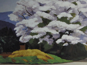 Art hand Auction Hirohide Hashimoto, [Sakura florece], De un raro libro de arte enmarcado., Productos de belleza, Nuevo con marco, interior, primavera, Flores de cerezo, cuadro, pintura al óleo, Naturaleza, Pintura de paisaje