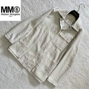 【ここのえタグ】MM6 Maison Margiela レディース ジャケット カバーオール 36 アイボリー エムエムシックス メゾンマルジェラ イタリア製