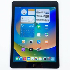 Apple iPad 第6世代 9.7インチ Wi-Fi+Cellularモデル 32GB A1954 MR6N2J/A SIMフリー スペースグレイ◆判定〇 [R12706]