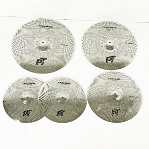 PLAYTECH プレイテック PLQ Reduce Volume Cymbal Silver シンバルセット 消音シンバル [H612]