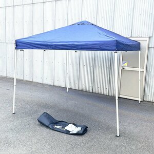 FIELDOOR フィールドア ワンタッチタープテント 2.5ｍ×2.5ｍ ブルー [F6290]