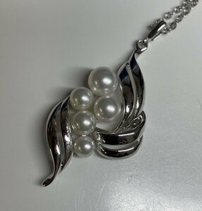 ミキモト　MIKIMOTO　ベビーパール　ネックレス　プチネックレス　シルバー