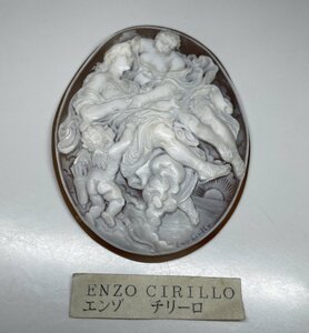 シェルカメオ　enzo cirillo　エンゾチリーロ　大き目　枠なしルース