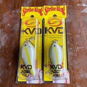 新品未開封2個　Strike King KVD 1.5 Shallow Runner Dives 3’ HCKVDS1.5SH-586 Sexy Blue Back Herring