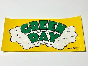 【送料無料】GREEN DAY ロゴ ステッカー［非売品］グリーン・デイ ステッカー size 縦:10cm 横:21cm