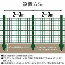 アニマルネット 万能金網 アニマルフェンス 1m×30m ネット 折りたたみ 動物よけ 網 畑 防獣ネット 防獣柵 アニマルフェンスネット_画像5