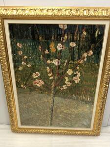 Art hand Auction Hergestellt in Italien, riesiges Gemälde von Van Gogh, blühender Mandelbaum, gerahmt, Gemälde, Kunsttafel, Meisterwerk, Reproduktion, Gemälde, Reproduktion, Meisterwerk, luxuriöser Goldrahmen, Kunstwerk, Malerei, Andere