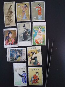 切手趣味週間　1948年から1970年迄 　10種 並品（CN）見返り美人　