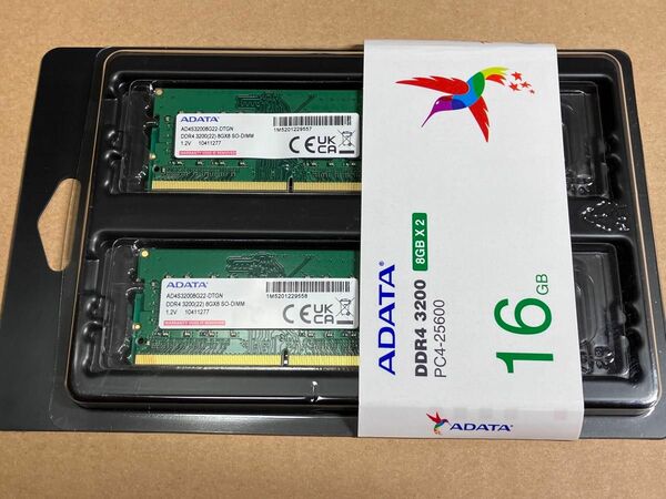 AD4S32008G22-DTGN [SODIMM DDR4 PC4-25600 8GB 2枚組] メモリ SO-DIMM