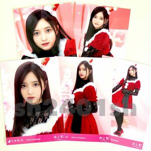 《乃木坂46》公式グッズ 生写真 井上和　5枚コンプ　5種コンプ 2023 Christmas クリスマス サンタ (2024 座り 座りヨリ