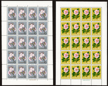 記念切手 記328-339 花シリーズ　20枚シート　全12種　全揃い_画像3