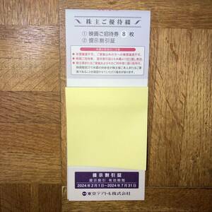 東京テアトル株主優待券8枚