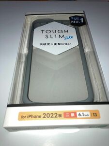 未開封　未使用　iPhone 14/13 TOUGH SLIM LITE フレームカラー PM-A22ATSLFCGY（グレー）
