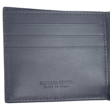 ボッテガヴェネタ 財布 メンズ BOTTEGA VENETA 二つ折り財布 カセット イントレチャート カーフレザー グレー 649605_画像4